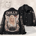 Dolly Parton Gone But Never Forgotten Memorial Denim Jacket RIP Dolly Parton Merch Fan Gear - Merchluma
