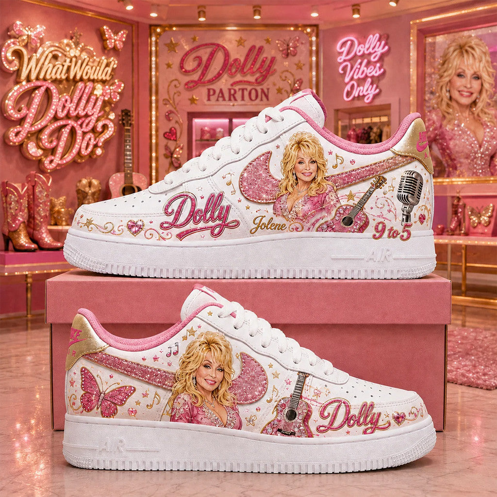 Dolly Parton In Loving Memory 1946-2026 Sneakers Country Music Legend Tribute Shoes RIP Gifts - Merchluma