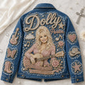 Dolly Parton Forever A Country Music Memorial Denim Jacket Dolly Parton Tribute Fan Gifts - Merchluma