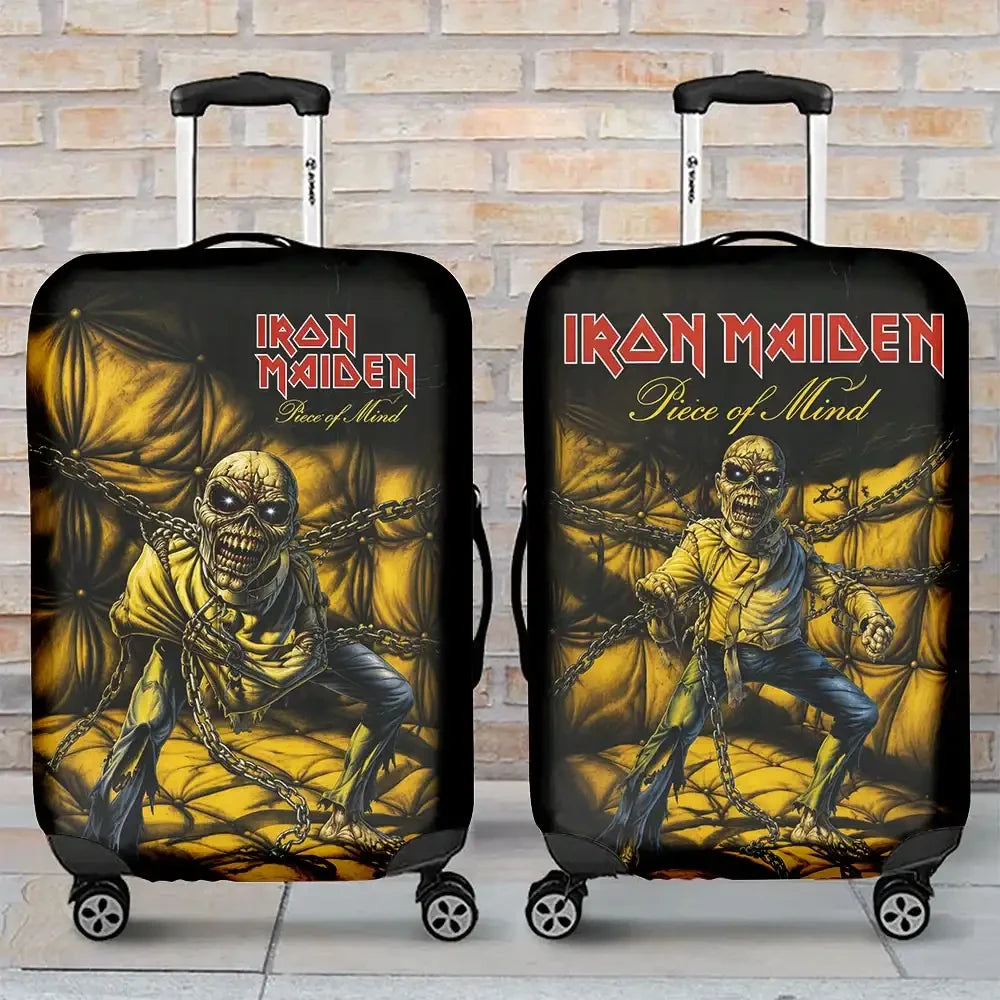 Iron Maiden Piece Of Mind Luggage Cover Iron Maiden Merch Gifts For Music Lovers - Merchluma