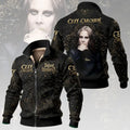 Ozzy Osbourne Merch Patient Number 9 Thick Knit Fleece Jacket Heavy Metal Rock Music Fan Apparel - Merchluma