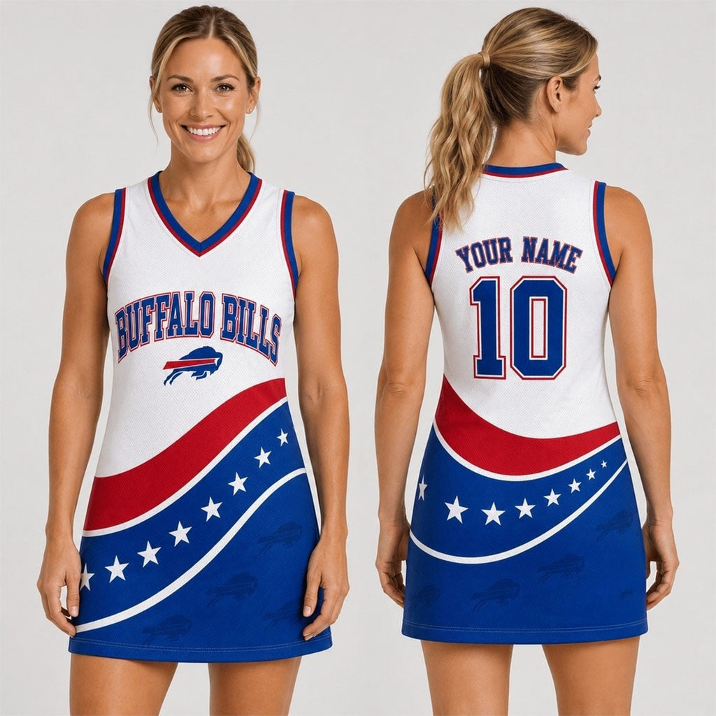 Personalized Buffalo Bills Bold Team Pride Dress Buffalo Bills Merch Gift For Football Fans - Merchluma