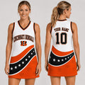 Personalized Cincinnati Bengals Bold Team Pride Dress Game Day Dress Bengals Merch Women's - Merchluma