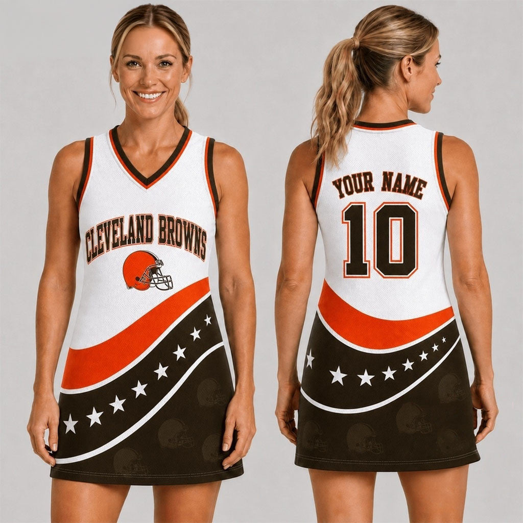 Personalized Cleveland Browns Bold Team Pride Dress Browns Merch Gift For Game Day For Her - Merchluma