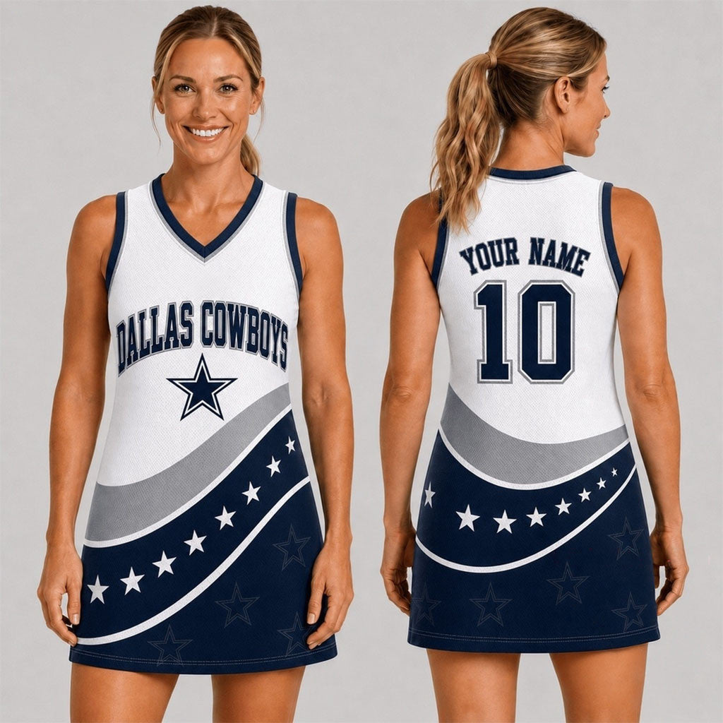Personalized Dallas Cowboys Bold Team Pride Dress Dallas Cowboys Merch Gift For Football Fans - Merchluma
