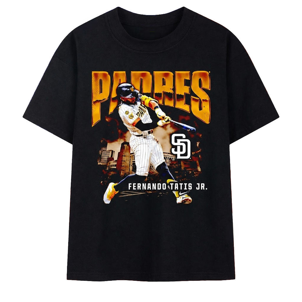 Fernando Tatis Jr San Diego Padres 35 T-Shirt Padres Merch Gifts For Baseball Fans - Merchluma