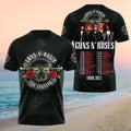 Guns N Roses Los Angeles Skull Guns Tour 2025 Shirt Guns N Roses Merch Fan Gifts - Merchluma