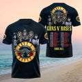 Guns N Roses Skeleton Band Tour 2025 Concert Shirt Guns N Roses Merch Band Fan Gifts - Merchluma