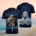 Iron Maiden Eddie Powerslave Egyptian Mummy Lightning Shirt Iron Maiden Merch Gifts For Fans - Merchluma