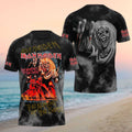 Iron Maiden Eddie The Number Of The Beast Devil Fire Shirt Iron Maiden Merch Gifts For Friends - Merchluma