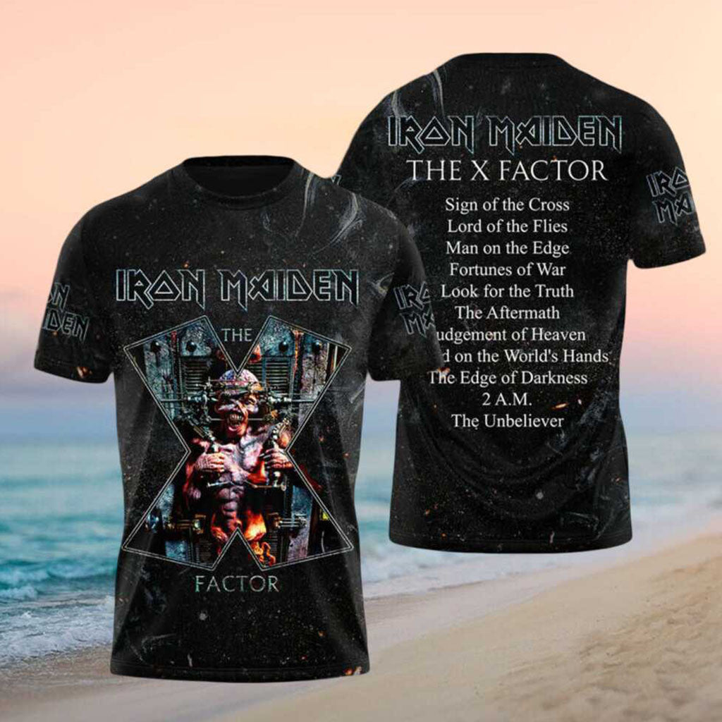 Iron Maiden Eddie The X Factor Album Tracklist Shirt Iron Maiden Merch Gifts For Friends - Merchluma