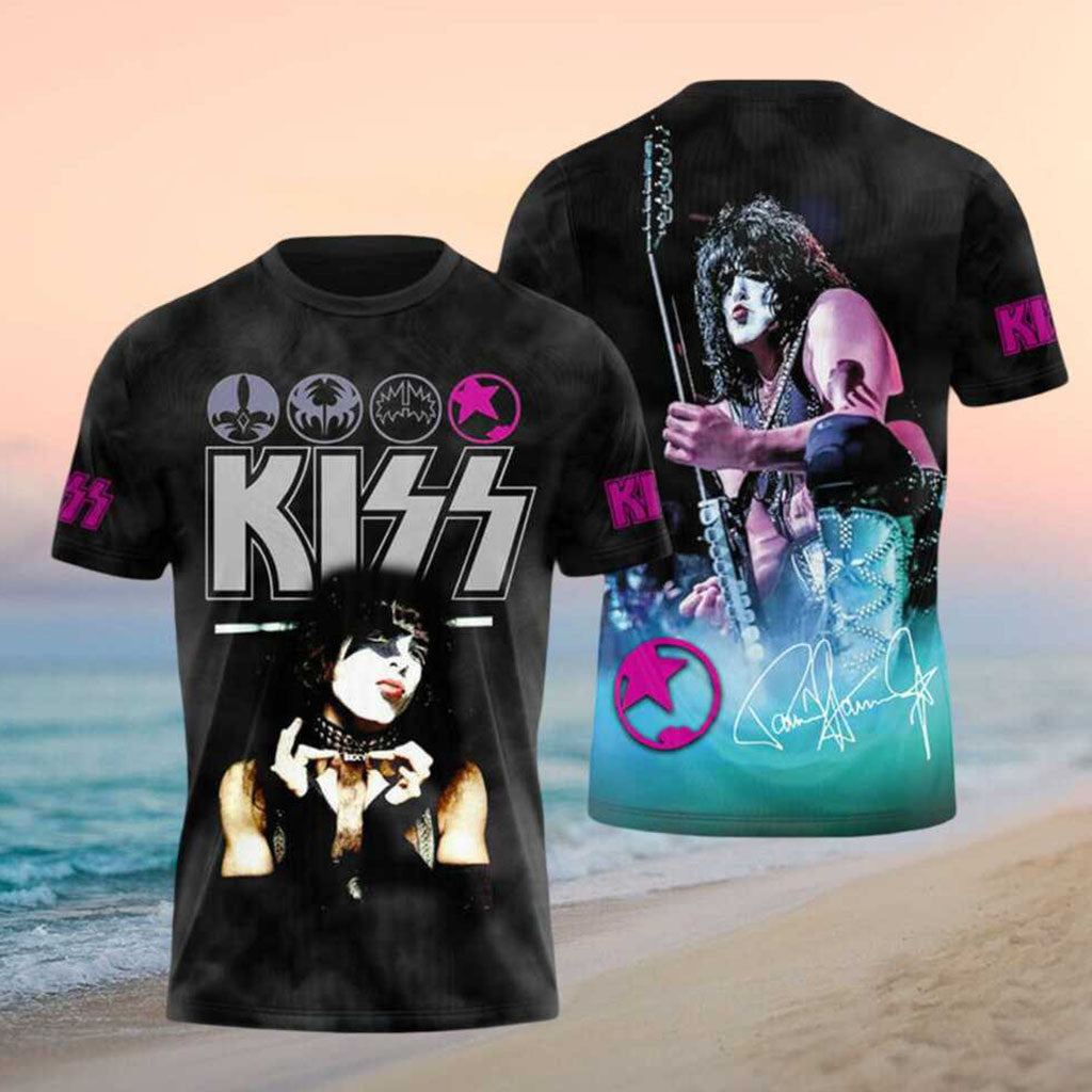 Kiss Paul Stanley Starchild Signature Retro Concert Band Shirt Kiss Merch Gifts For Rock Fan - Merchluma