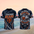 Chicago Bears All I Need Is And Go Fishing Shirt Bears Merch Presents For Football Fans - Merchluma