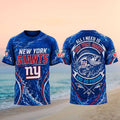 New York Giants All I Need Is And Go Fishing Shirt Giants Merch Football Lovers Gifts - Merchluma