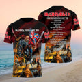 Iron Maiden England 88 Eddie Horse Flag Vintage Concert Shirt Iron Maiden Merch Men Gifts - Merchluma