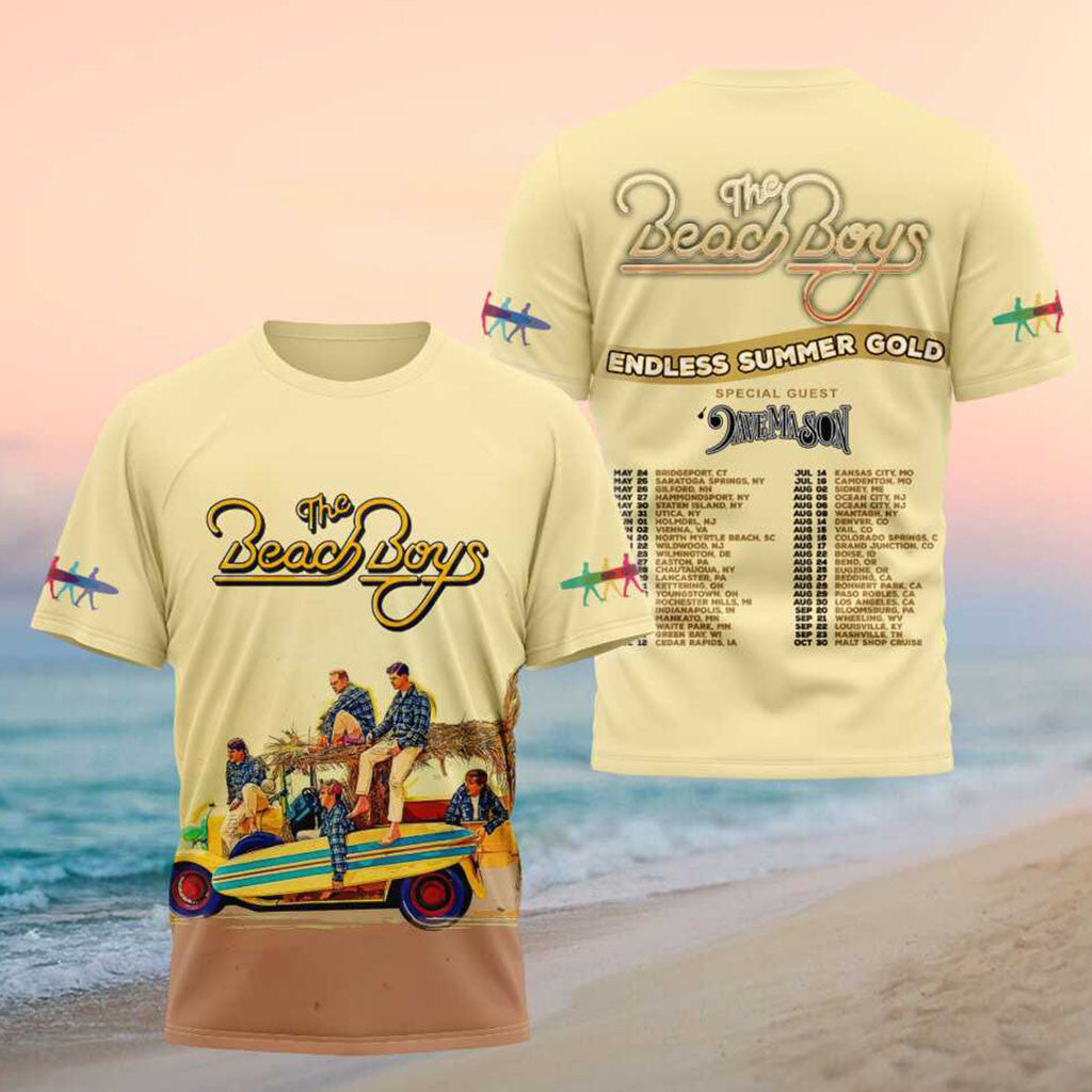The Beach Boys Endless Summer Gold Tour Shirt The Beach Boys Merch Rock Fan Gifts - Merchluma