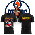 Edmonton Oilers x Danhausen WWE Summer Tour Shirt Edmonton Oilers Merch Best Gifts For Fans - Merchluma