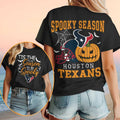 Houston Texans Halloween Spooky Season Pumpkin Football Shirt Texans Merch Halloween Gifts - Merchluma
