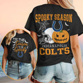 Indianapolis Colts Halloween Spooky Season Pumpkin Football Shirt Colts Merch Halloween Presents - Merchluma