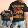 Tampa Bay Buccaneers Halloween Spooky Season Pumpkin Football Shirt Buccaneers Merch Fan Gift - Merchluma