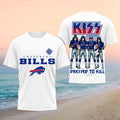 Buffalo Bills x Kiss Band Merch Dressed To Kill Football Shirt Presents For Football Fans - Merchluma