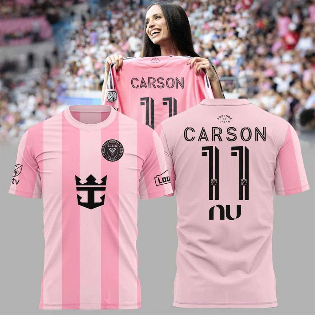 Inter Miami x Carson Shirt Inter Miami CF Merch Gifts For Soccer Fans - Merchluma