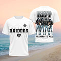 Las Vegas Raiders x Kiss Band Dressed To Kill Football Shirt Raiders Merch Gifts For Fans - Merchluma