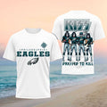 Philadelphia Eagles x Kiss Band Dressed To Kill Football Shirt Eagles Merch Football Fan Gifts - Merchluma