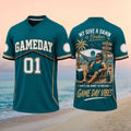 Gameday 01 My Give A Damn Is Broken Football V-Neck Shirt Gameday Vibes Funny Beach Shirt - Merchluma