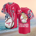 Custom Atlanta Braves Merch Blooper Mascot This Is Braves Country Baseball Jersey Gifts For Fans - Merchluma