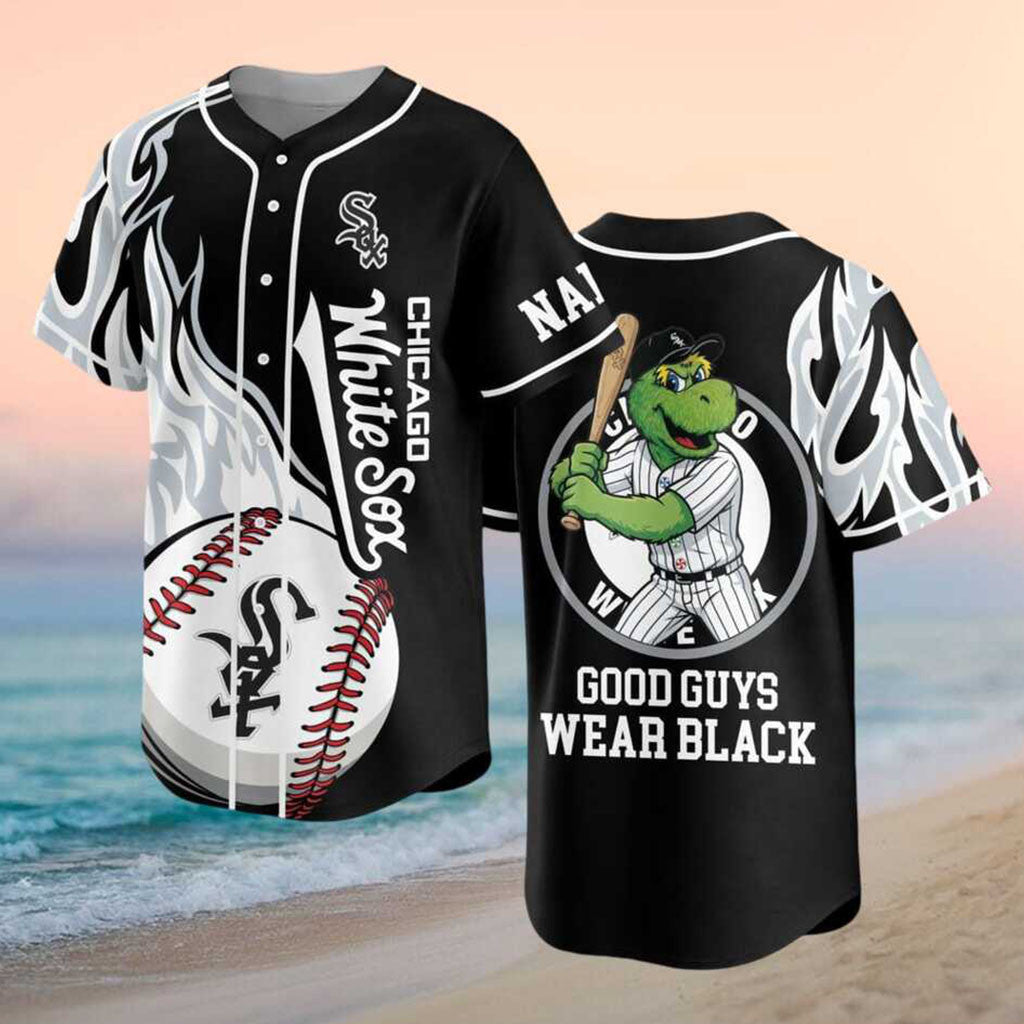 Custom Chicago White Sox Southpaw Good Guys Wear Black Baseball Jersey White Sox Merch Fans Gifts - Merchluma
