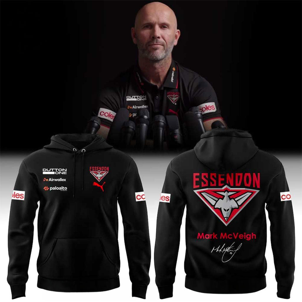 Essendon Football Club Welcome Back To The Club Mark McVeigh Hoodie Essendon Merch Fan Gifts - Merchluma