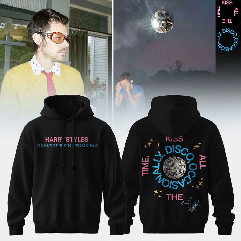 Harry Styles Kiss All The Time Hoodie Disco Pop Inspired Fan Apparel Harry Styles Merch - Merchluma