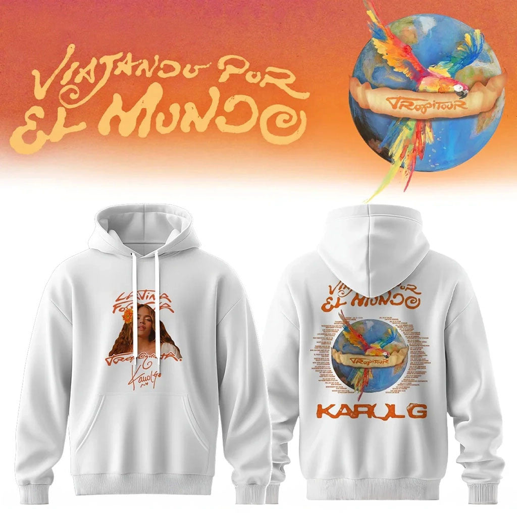 Karol G Nos Vamos de Tour Signature Hoodie Karol G Merch Unique Gifts For Music Lovers - Merchluma