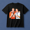 Bo Nix And Drake Maye Middle Finger Shirt Funny Tee Gifts For Football Lovers - Merchluma