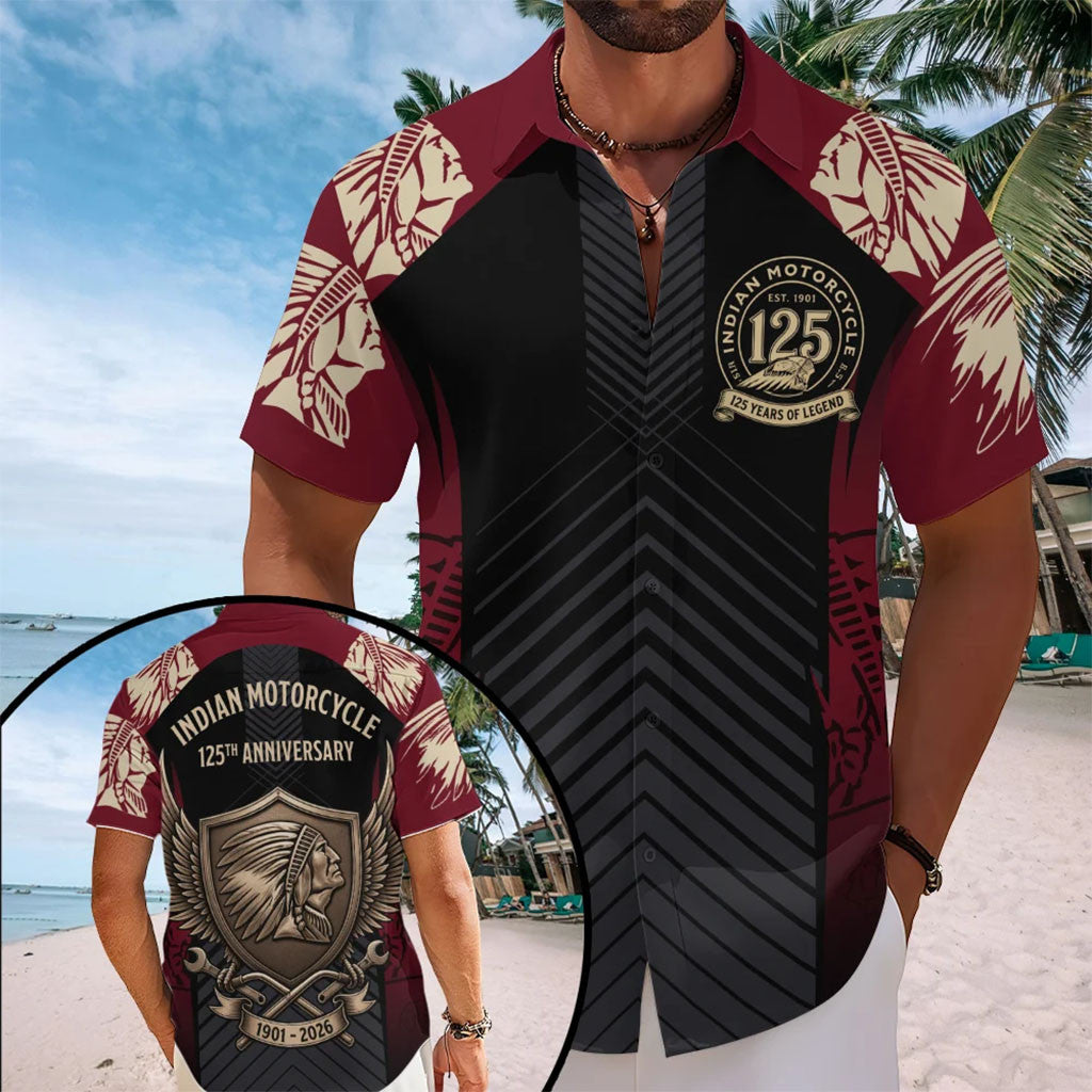 Indian Motorcycle 125th Anniversary Hawaiian Shirt 2026 Gifts For My Boyfriend - Merchluma