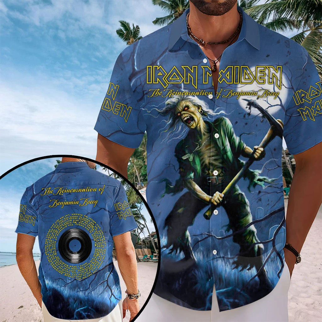 Iron Maiden Merch 2026 The Reincarnation Of Benjamin Breeg Hawaiian Shirt Gift For Band Fans - Merchluma