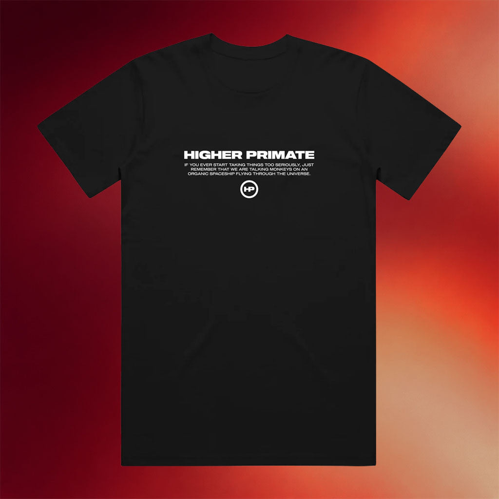 Higher Primate Merch 2026 Flying T-Shirt Black Joe Rogan Merch Gifts For My Husband - Merchluma