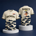 2026 Brewers Naruto Jersey Milwaukee Brewers Merch Gift For Anime Lovers - Merchluma