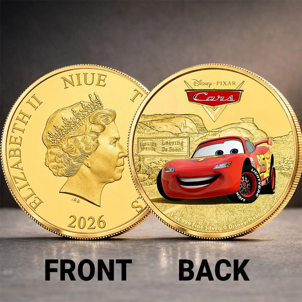 Cars 20th Anniversary Commemorative Coin Lightning McQueen Cars Movie Merch Gift For Brother - Merchluma