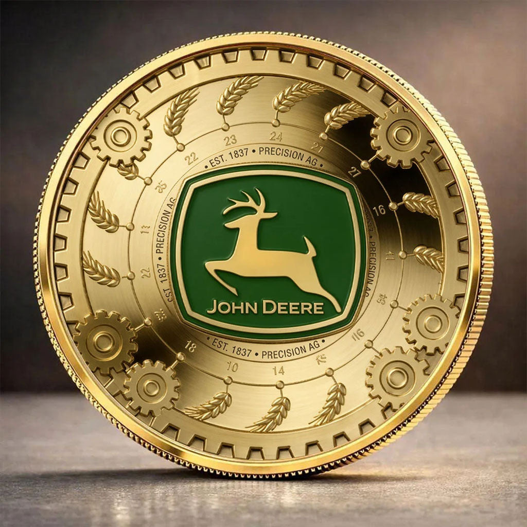 John Deere 190th Anniversary Commemorative Coin John Deere Merch Best Gift For Dad - Merchluma