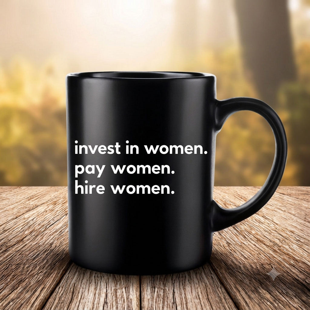 Enes Kanter Invest In Women Mug Pay Women hire Women Coffee Cup Black Gift For Her - Merchluma