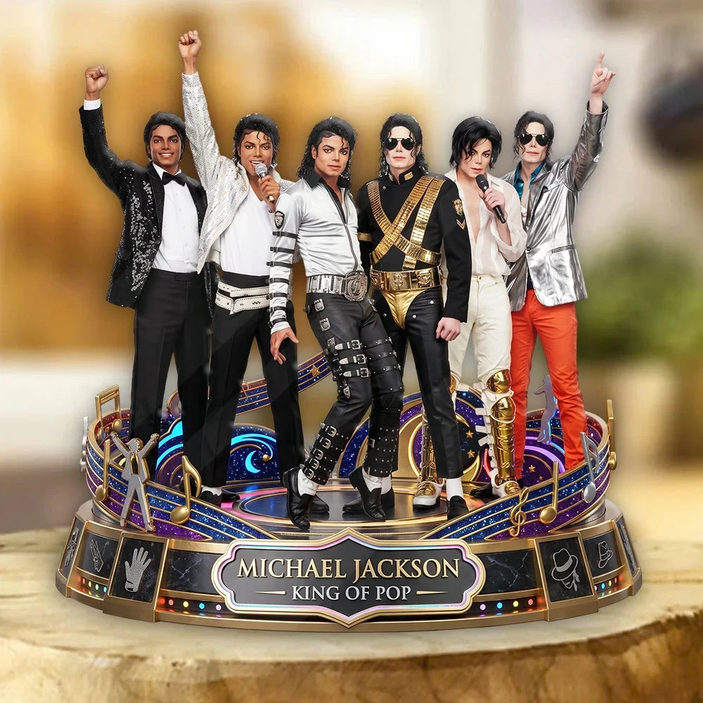 Michael Jackson King Of Pop Acrylic Plaque Michael Jackson Merch Gift For Music Fan - Merchluma