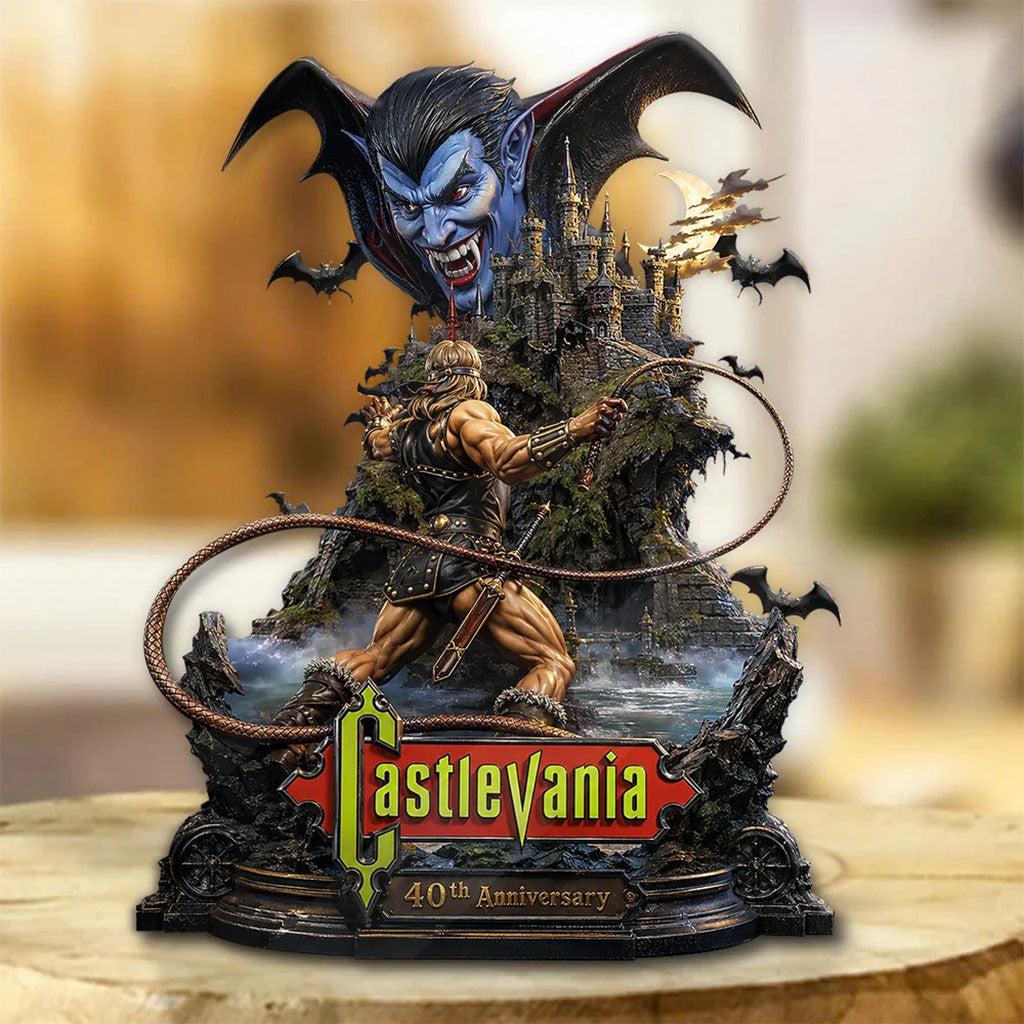 Castlevania 40th Anniversary Acrylic Plaque Castlevania Merch Display Decor Gift Ideas - Merchluma