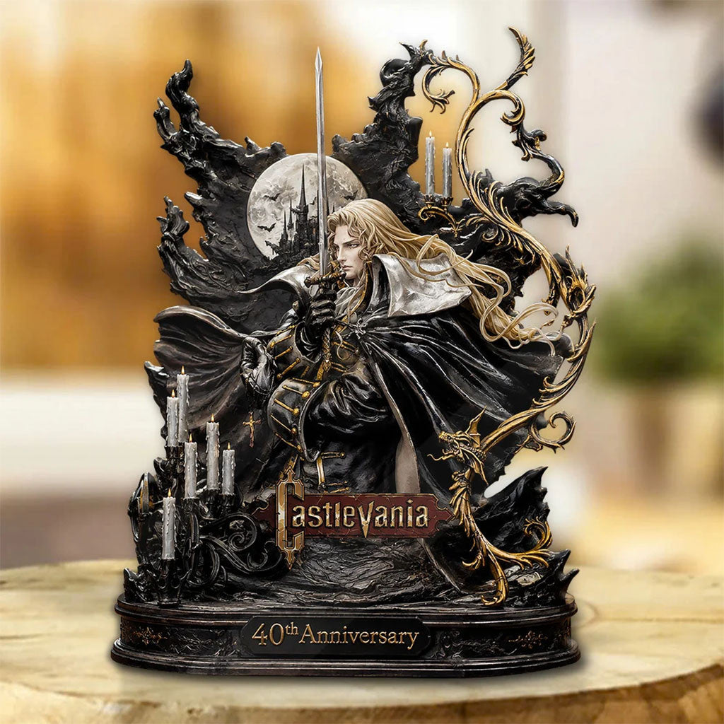 Castlevania 40th Anniversary Acrylic Plaque Castlevania Merch Present For My Brothers - Merchluma