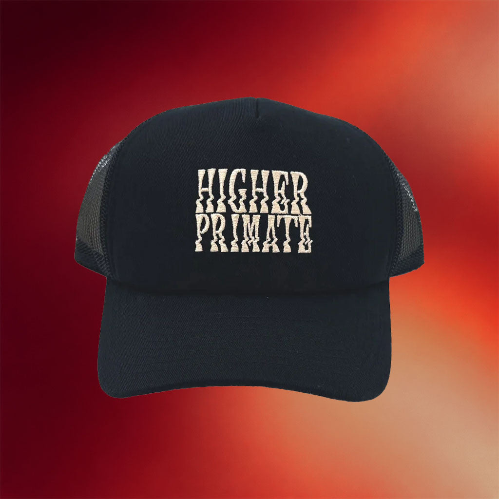 Higher Primate Merch 2026 Wavy Trucker Hat Embroidered Joe Rogan Merch Gift For Brothers - Merchluma