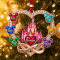 Personalized Grandma Blessed With Love Christmas Ornament Holiday Decor Gifts For Grandma - Merchluma