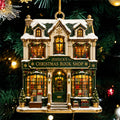 Personalized Christmas Bookshop Ornament Xmas Tree Hanging Decor Best Gift for Book Lovers - Merchluma