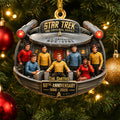 Personalized Star Trek Precious Journey 60th Anniversary Christmas Ornament Xmas Tree Hanging - Merchluma