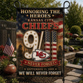 Kansas City Chiefs We Will Never Forget 9 11 Flag Honoring The Heroes Chiefs Merch Patriot Day - Merchluma